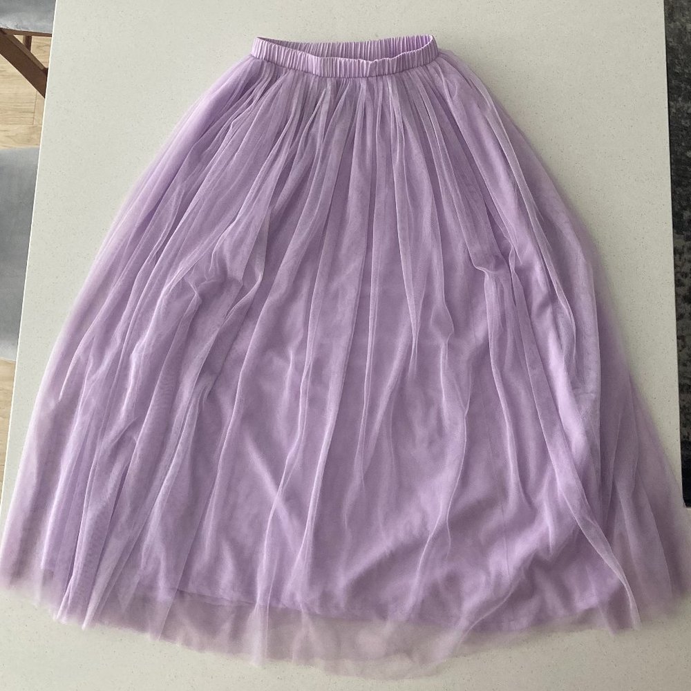 Lavender tulle skirt